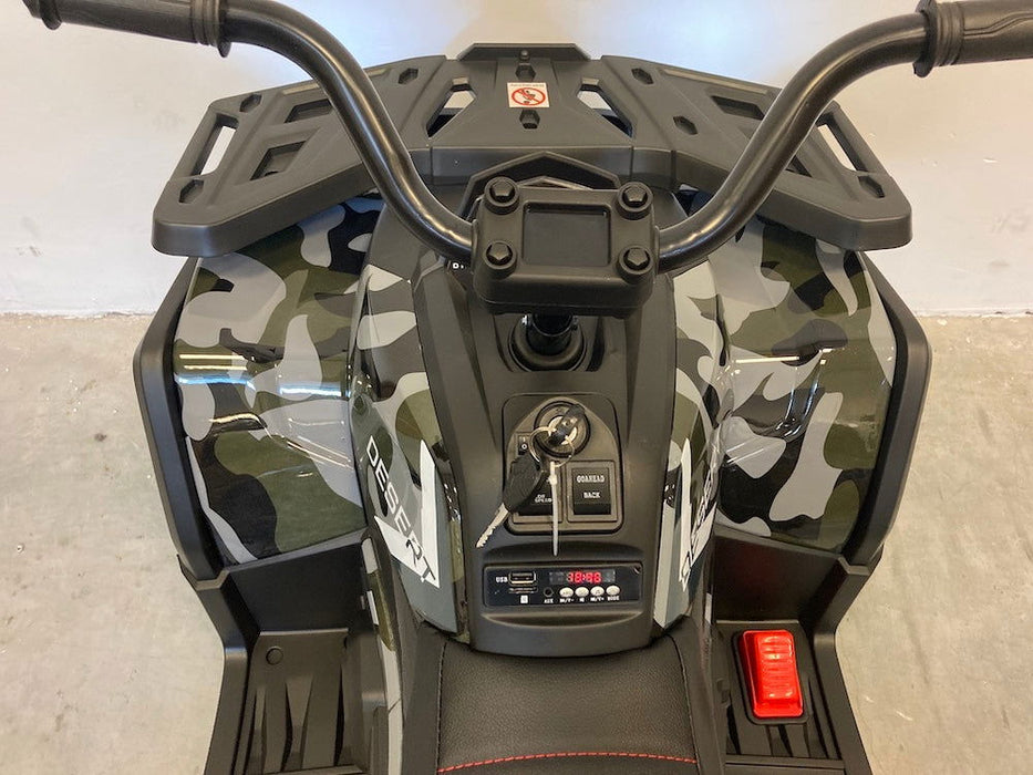 Elektrische Kinderquad Camouflage 12V - Stoer Design - Trapautodealer