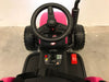 Elektrische Kindertractor 12V + 2.4G RC + Aanhanger (roze) - Trapautodealer