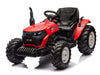 Kinder tractor 24V met aanhanger + 2.4G RC (Rood) - Trapautodealer