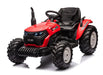 Kinder tractor 24V met aanhanger + 2.4G RC (Rood)