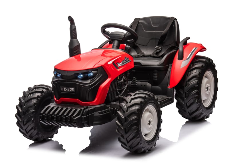 Kinder tractor 24V met aanhanger + 2.4G RC (Rood)