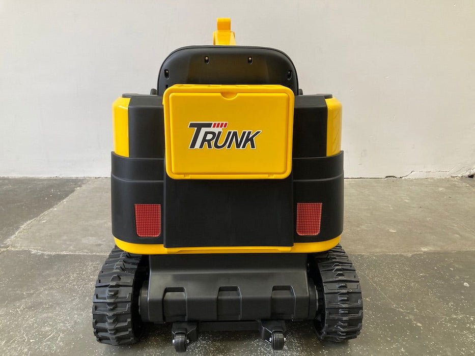Elektrische kinder graafmachine 24V + 2.4G RC (geel) + Rupsbanden - Trapautodealer