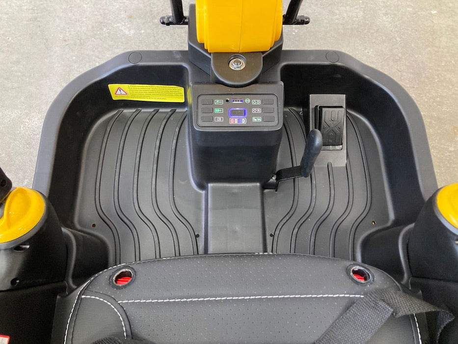 Elektrische kinder graafmachine 24V + 2.4G RC (geel) + Rupsbanden - Trapautodealer