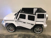 Mercedes G63 AMG Kinderauto 2-Persoons 24V + 2.4G RC 4WD (wit) - Trapautodealer