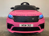 Range Rover Velar Kinderauto 12V + 2.4G RC (roze) - Trapautodealer