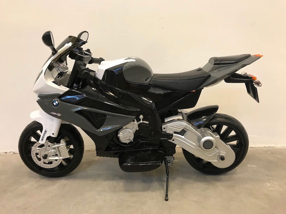 Elektrische kindermotor BMW S1000 12V grijs - Trapautodealer