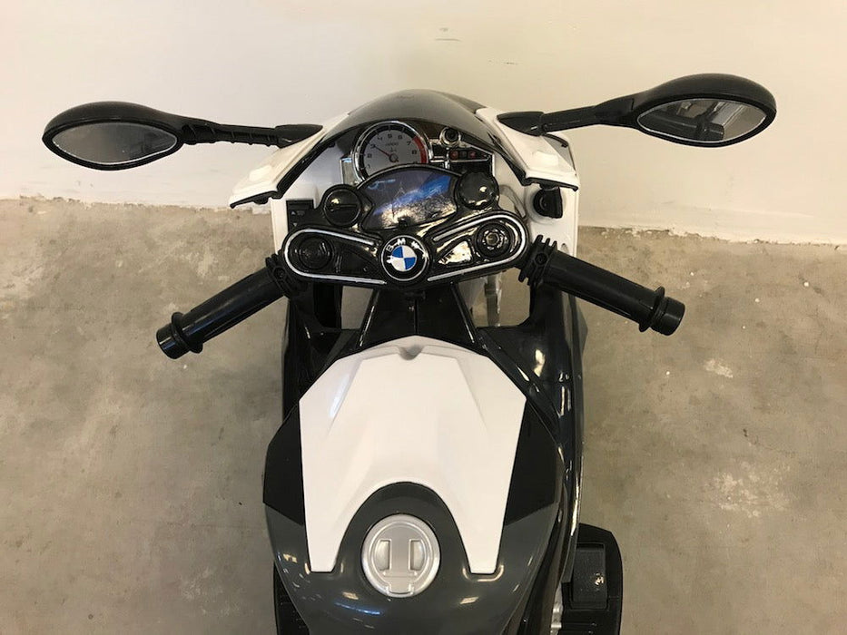 Elektrische kindermotor BMW S1000 12V grijs - Trapautodealer