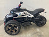 Elektrische kindermotor Spyder 12 volt Politie - Trapautodealer