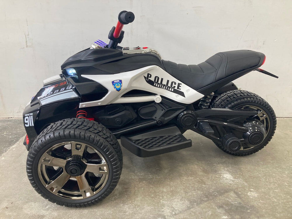 Elektrische kindermotor Spyder 12 volt Politie - Trapautodealer