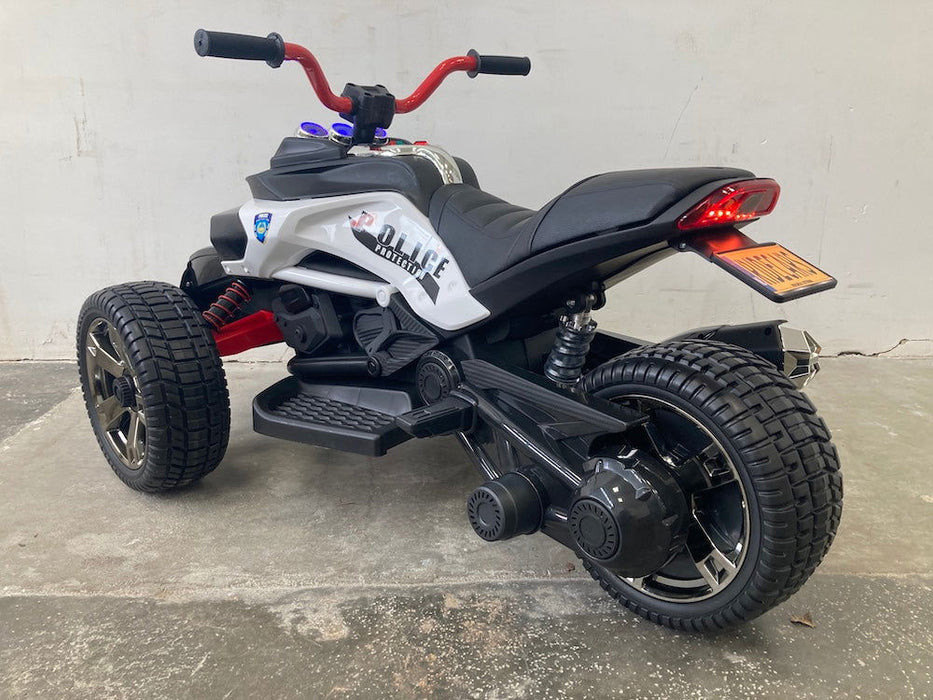 Elektrische kindermotor Spyder 12 volt Politie - Trapautodealer