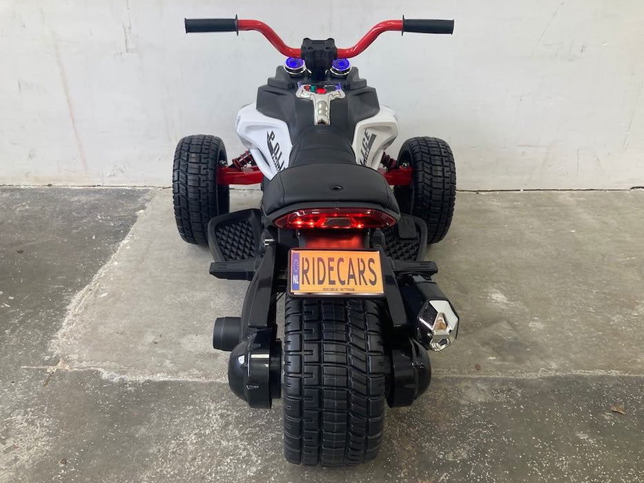 Elektrische kindermotor Spyder 12 volt Politie - Trapautodealer