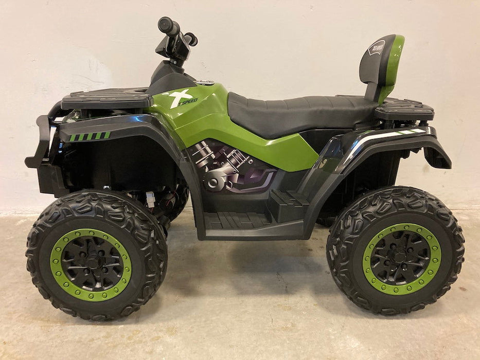 Elektrische kinderquad 24 volt 4WD (groen) - Trapautodealer