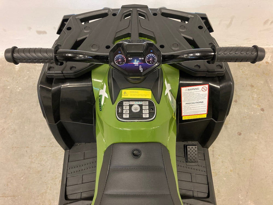 Elektrische kinderquad 24 volt 4WD (groen) - Trapautodealer