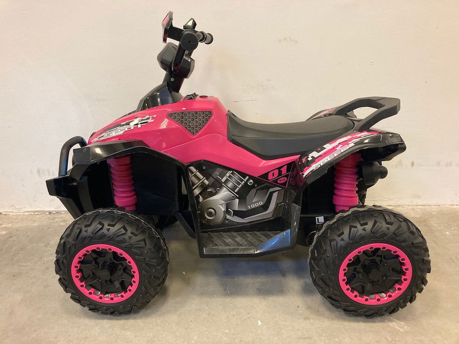 Elektrische kinderquad Python 12V (roze) - Trapautodealer