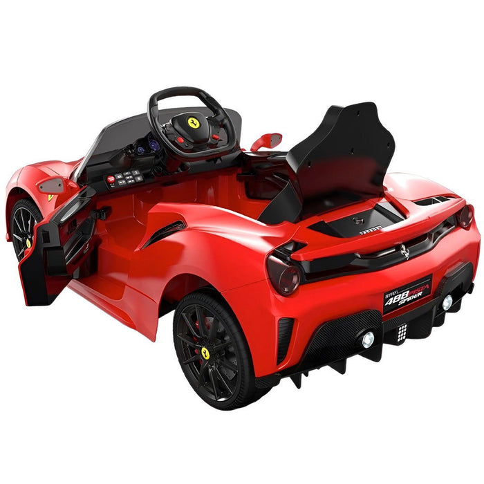 Ferrari 488 Pista Spider Kinderauto 12V + 2.4G RC - Trapautodealer