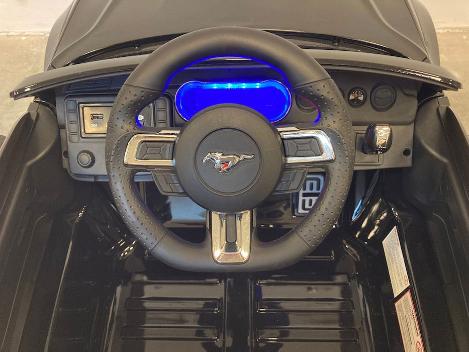 Ford Mustang Kinderauto 24V Drift + 2.4G Afstandsbediening (zwart) - Trapautodealer