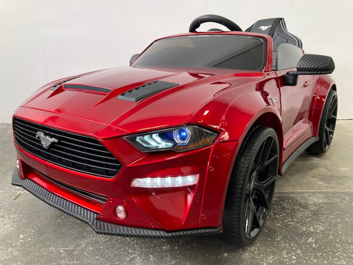 Ford Mustang drift Kinderauto 24V + 2.4G Afstandsbediening (rood) - Trapautodealer