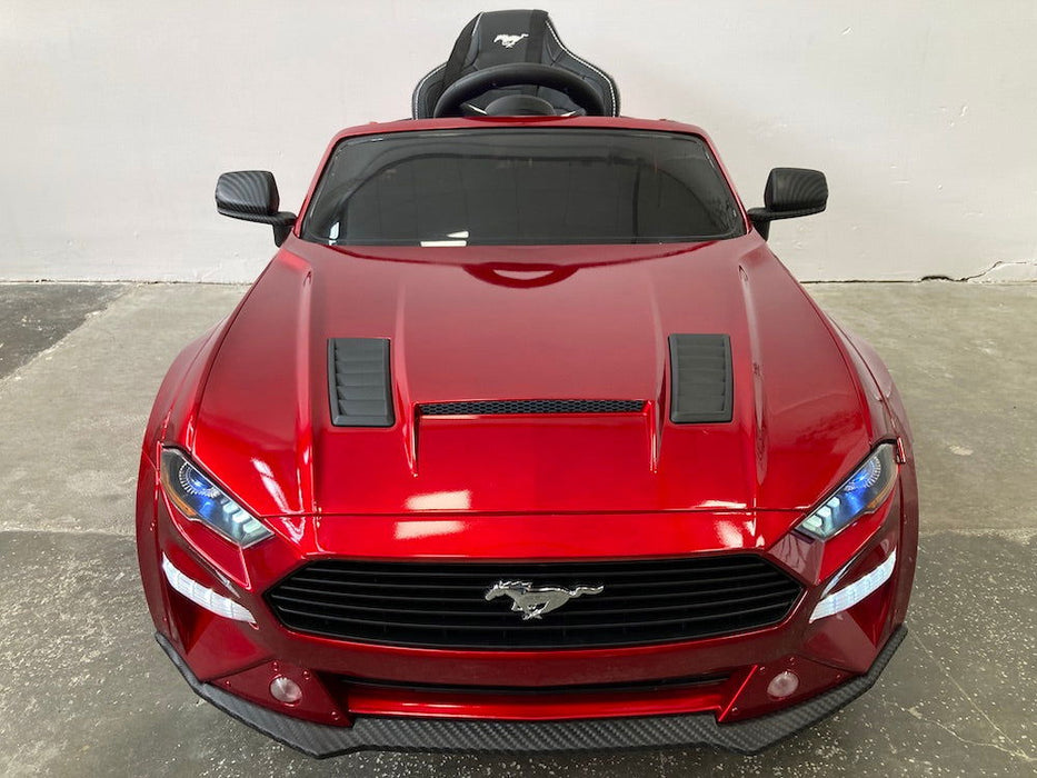 Ford Mustang drift Kinderauto 24V + 2.4G Afstandsbediening (rood) - Trapautodealer