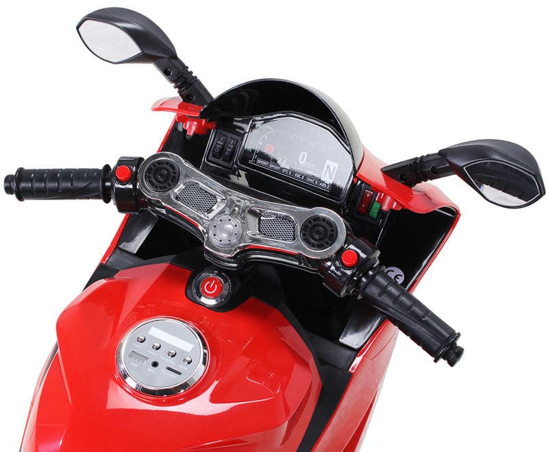 GP Kinder Racemotor 12 Volt (rood) - Trapautodealer