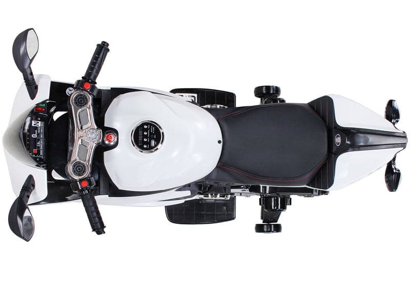 GP Racemotor Voor Kinderen 12V (wit) - Trapautodealer