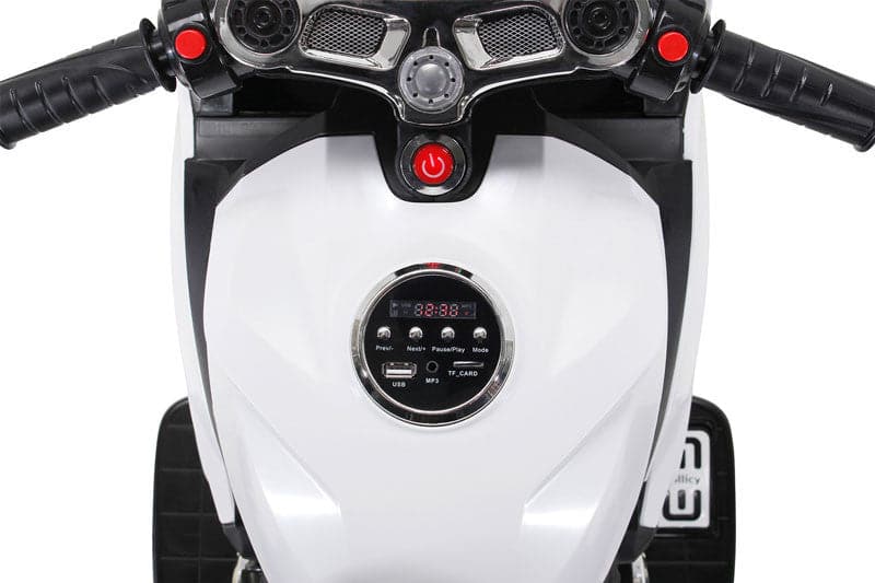 GP Racemotor Voor Kinderen 12V (wit) - Trapautodealer