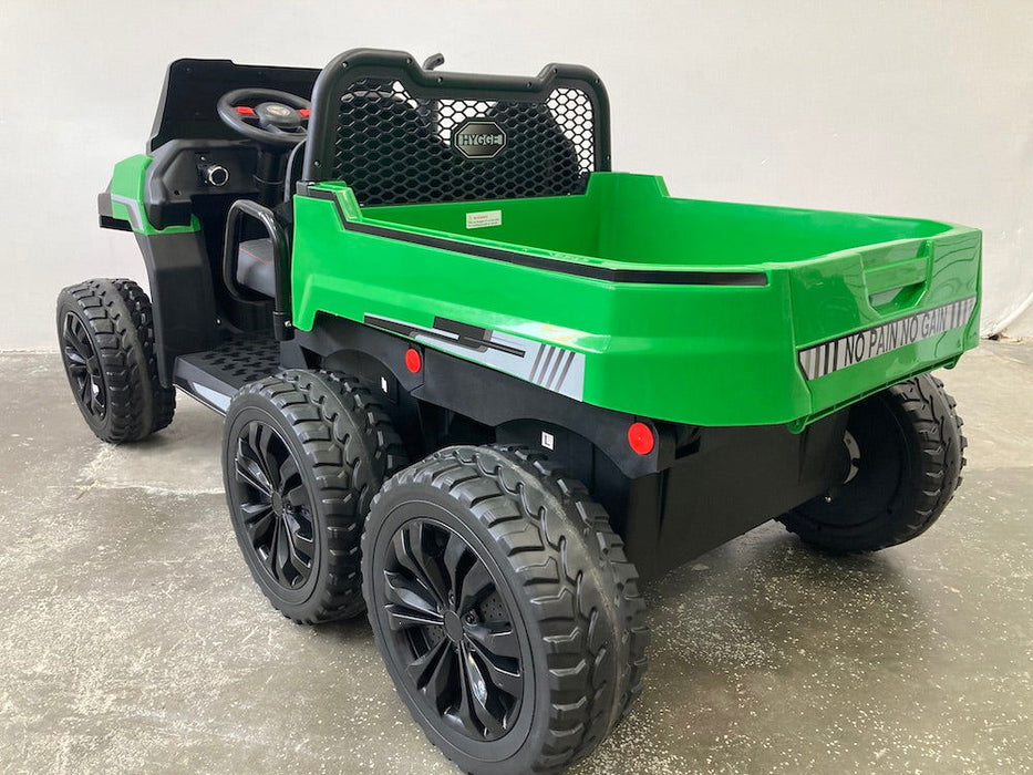 Gator Farmtruck 6X6 2-Persoons Kinderauto 12V + 2.4G RC (4WD) - Trapautodealer