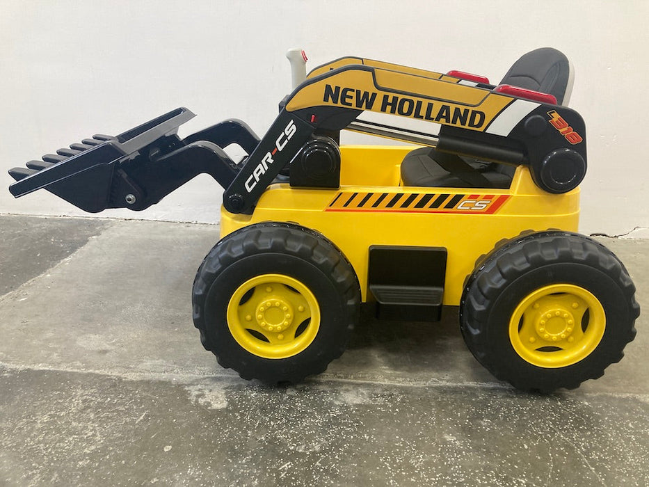 New Holland kinder graafmachine 12V 4WD (Geel) - Trapautodealer