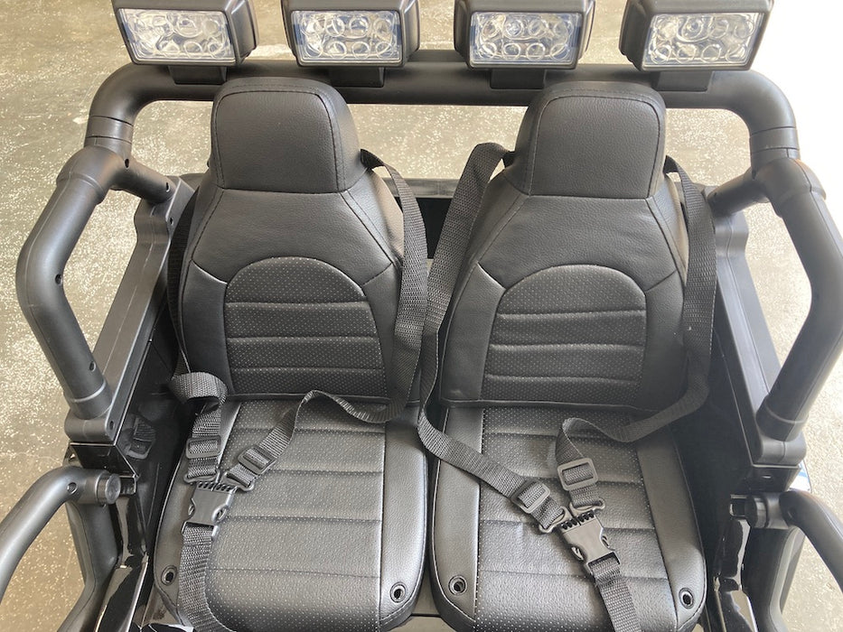 Elektrische Kinderjeep Gravity 12V + 2.4RC (zwart) - Trapautodealer