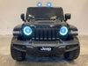 Jeep Wrangler Rubicon Kinderauto 12V 4WD + 2.4G RC (zwart) - Trapautodealer