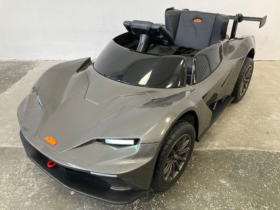 KTM X-Bow Elektrische Kinderauto  12V (Grijs metallic) + 2.4 RC - Trapautodealer