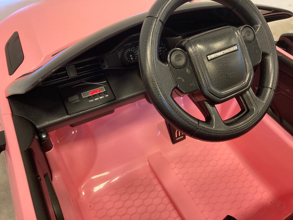 Range Rover Evoque Elektrische Kinderauto 12 Volt + 2.4G RC (roze) - Trapautodealer