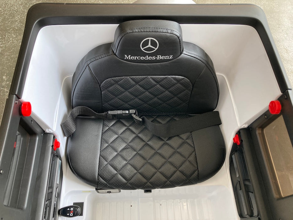 Mercedes-Benz G500 Kinderauto 12 Volt + 2.4G RC (wit) - Trapautodealer