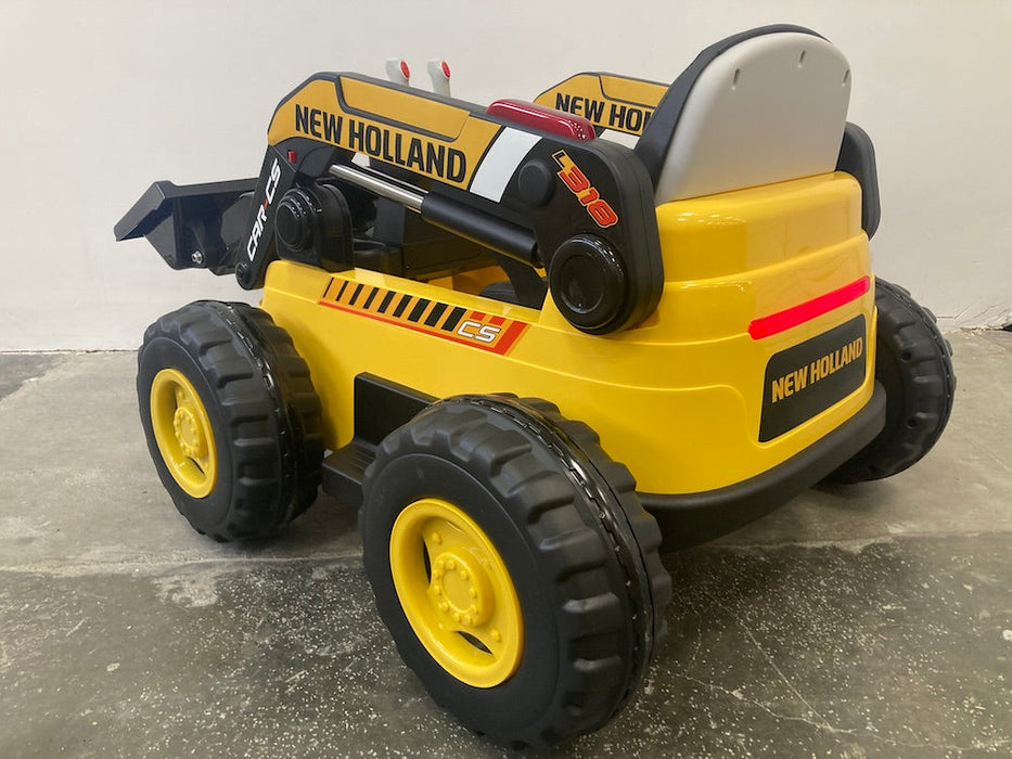 New Holland kinder graafmachine 12V 4WD (Geel) - Trapautodealer