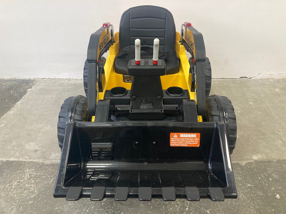 New Holland kinder graafmachine 12V 4WD (Geel) - Trapautodealer