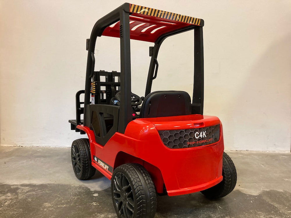 Kinder Heftruck Elektrisch 12V + 2.4G RC (rood) - Trapautodealer
