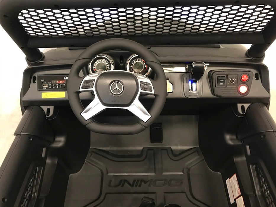 Mercedes Unimog kinderauto 2-Persoons 12V 4WD + 2.4G RC (camouflage) - Trapautodealer