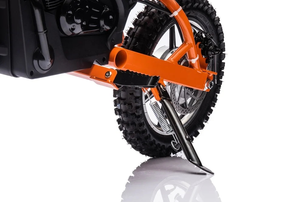 Kinder crossmotor 36V 350 watt (blauw/oranje) - Trapautodealer