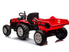 Kinder tractor 24V met aanhanger + 2.4G RC (Rood) - Trapautodealer