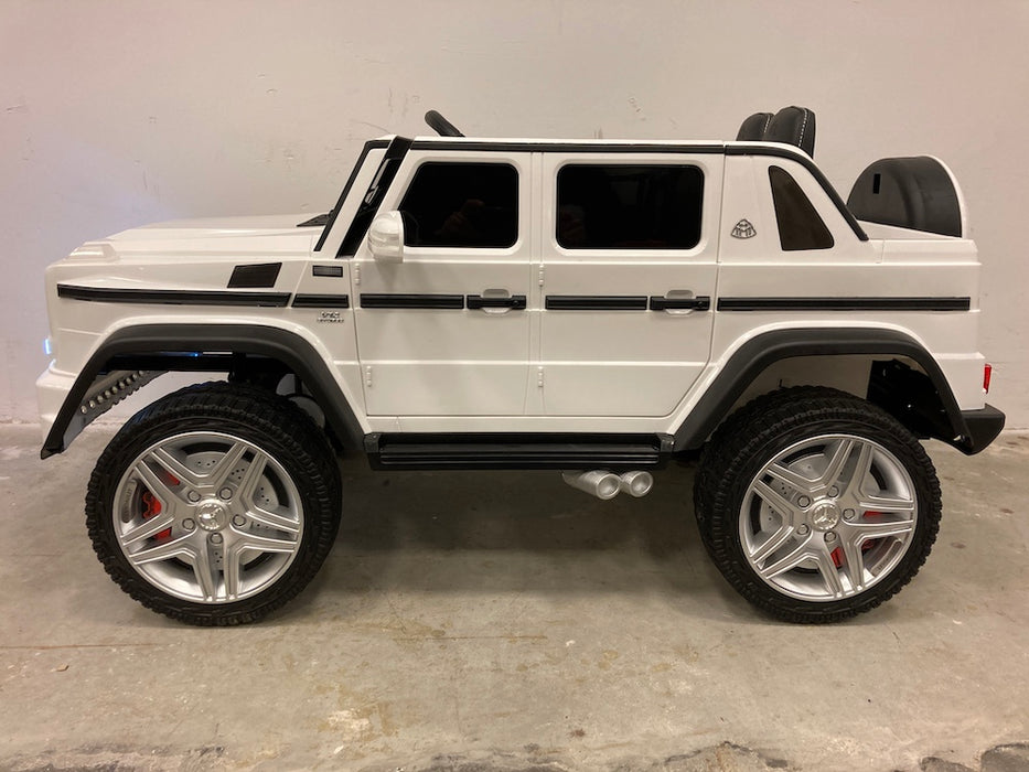 Mercedes Maybach G650 Kinderauto 12V + 2.4G RC (wit) - Trapautodealer