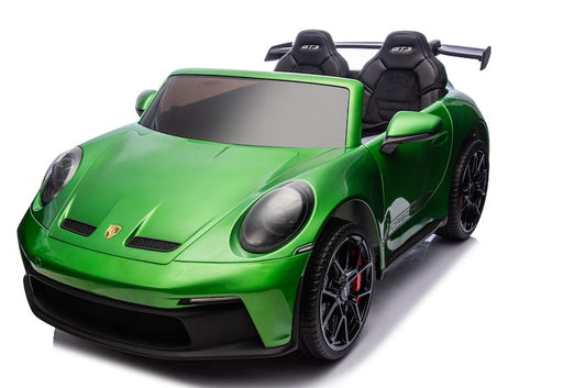 Kinderauto Porsche 911 GT3 24V 4WD MP4 2 persoons (groen) - Trapautodealer