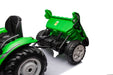 Kindertractor 24V met aanhanger/kipper + 2.4G RC (Groen) - Trapautodealer