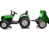 Kinder tractor 24V met aanhanger + 2.4G RC (Rood) - Trapautodealer