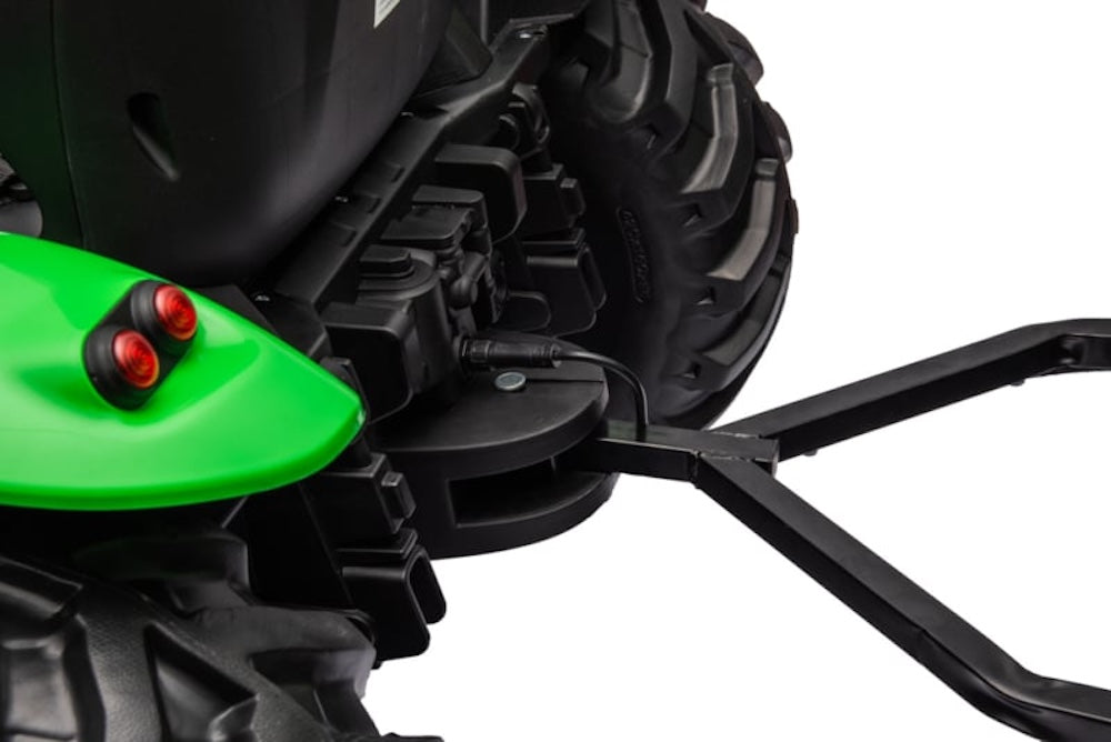 Kindertractor 24V met aanhanger/kipper + 2.4G RC (Groen) - Trapautodealer