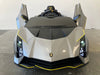Lamborghini Auténtica Kinderauto 12V + 2.4G Afstandsbediening (grijs) - Trapautodealer