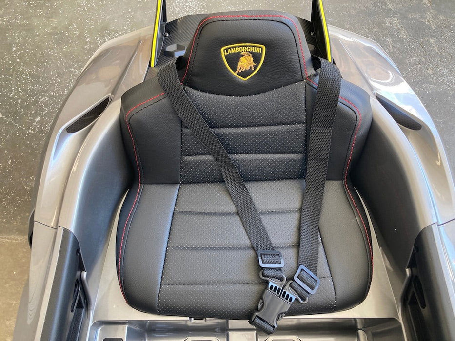 Lamborghini Auténtica Kinderauto 12V + 2.4G Afstandsbediening (grijs) - Trapautodealer