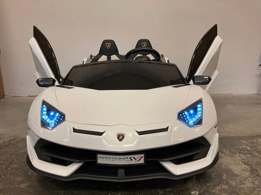Lamborghini Aventador 2-Persoons Kinderauto 24V Drift + 2.4G RC (wit) - Trapautodealer