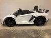 Lamborghini Aventador 2-Persoons Kinderauto 24V Drift + 2.4G RC (wit) - Trapautodealer