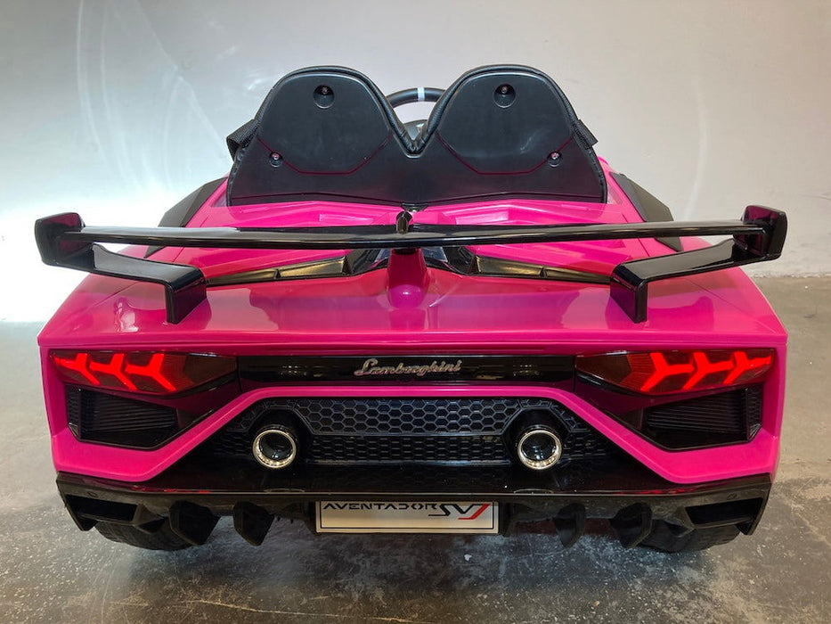 Lamborghini Aventador SVJ Accu Auto 12 Volt + 2.4G RC (roze) - Trapautodealer