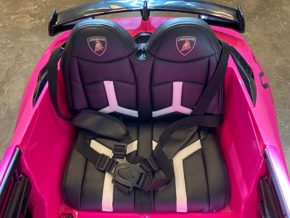 Lamborghini Aventador SVJ Accu Auto 12 Volt + 2.4G RC (roze) - Trapautodealer