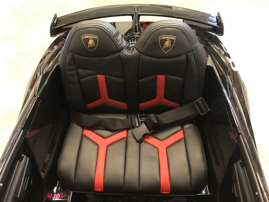 Lamborghini Aventador SVJ Kinderauto 12V + 2.4G RC (zwart) - Trapautodealer